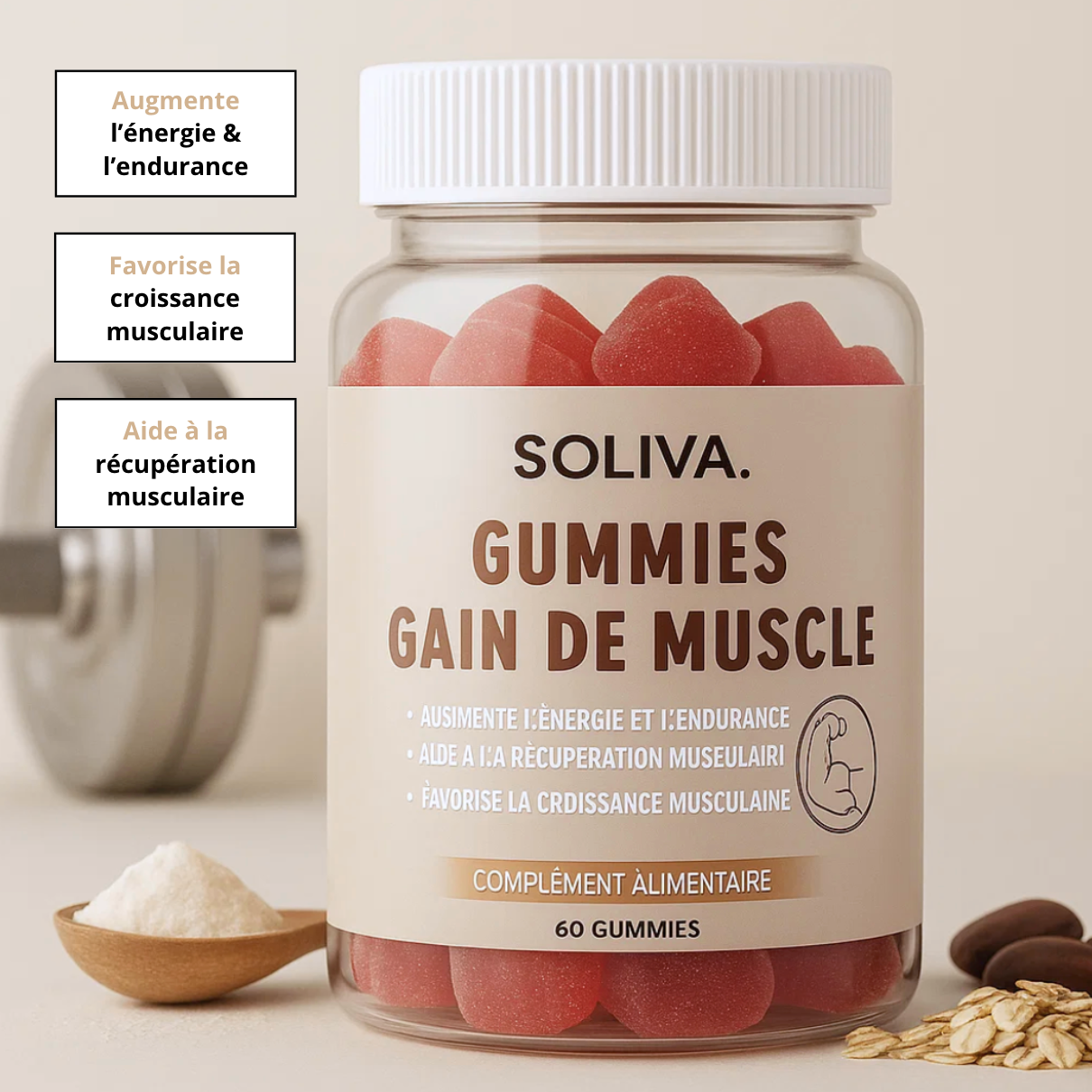 Gummies Gain de muscle